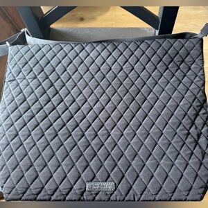 Vera Bradley Hobo Microfiber LG Hobo Bag in Classic Black w Rose print interior